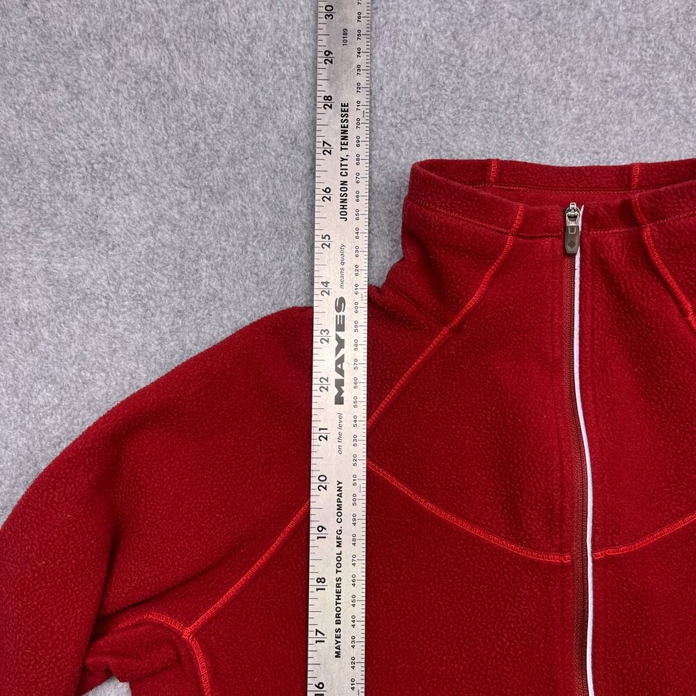 columbia‎ titanium omni heat sweatshirt red fleece 1/2 zip small - Picture 7 of 8